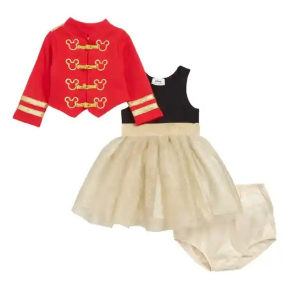 Pippa & Julie Other - PIPPA & JULIE // Baby Girls' Disney Majorette Jacket Dress Set